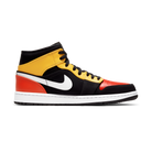 Jordan 1 Mid Black Amarillo Orange