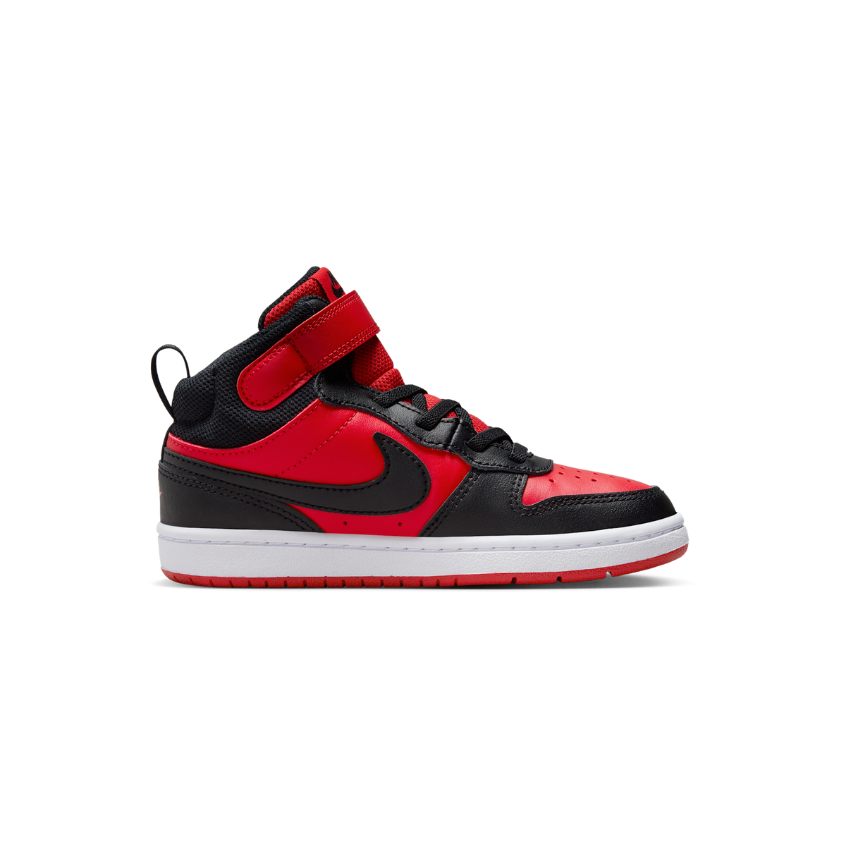Nike Court Borough Mid 2 Black University Red (PS)