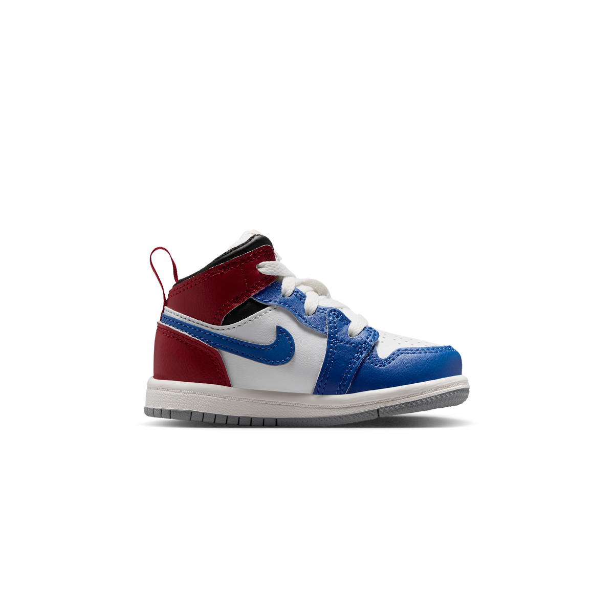 Jordan 1 Mid True Blue Varsity Red (TD)