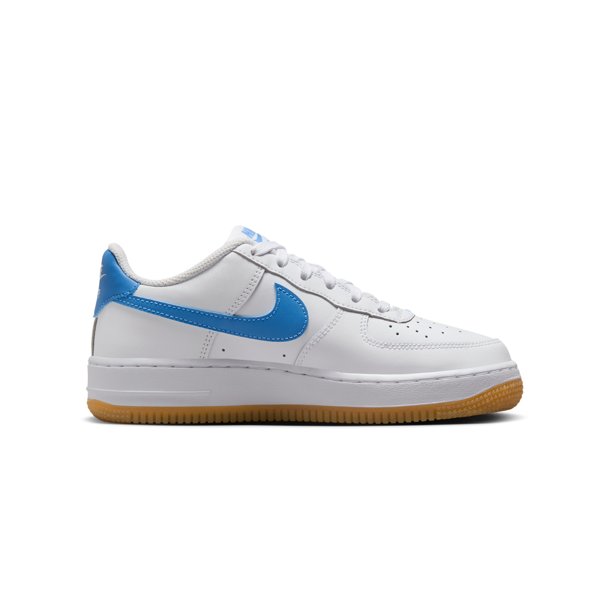 Nike Air Force 1 Low White Gum Light Brown Blue Beyond (GS)