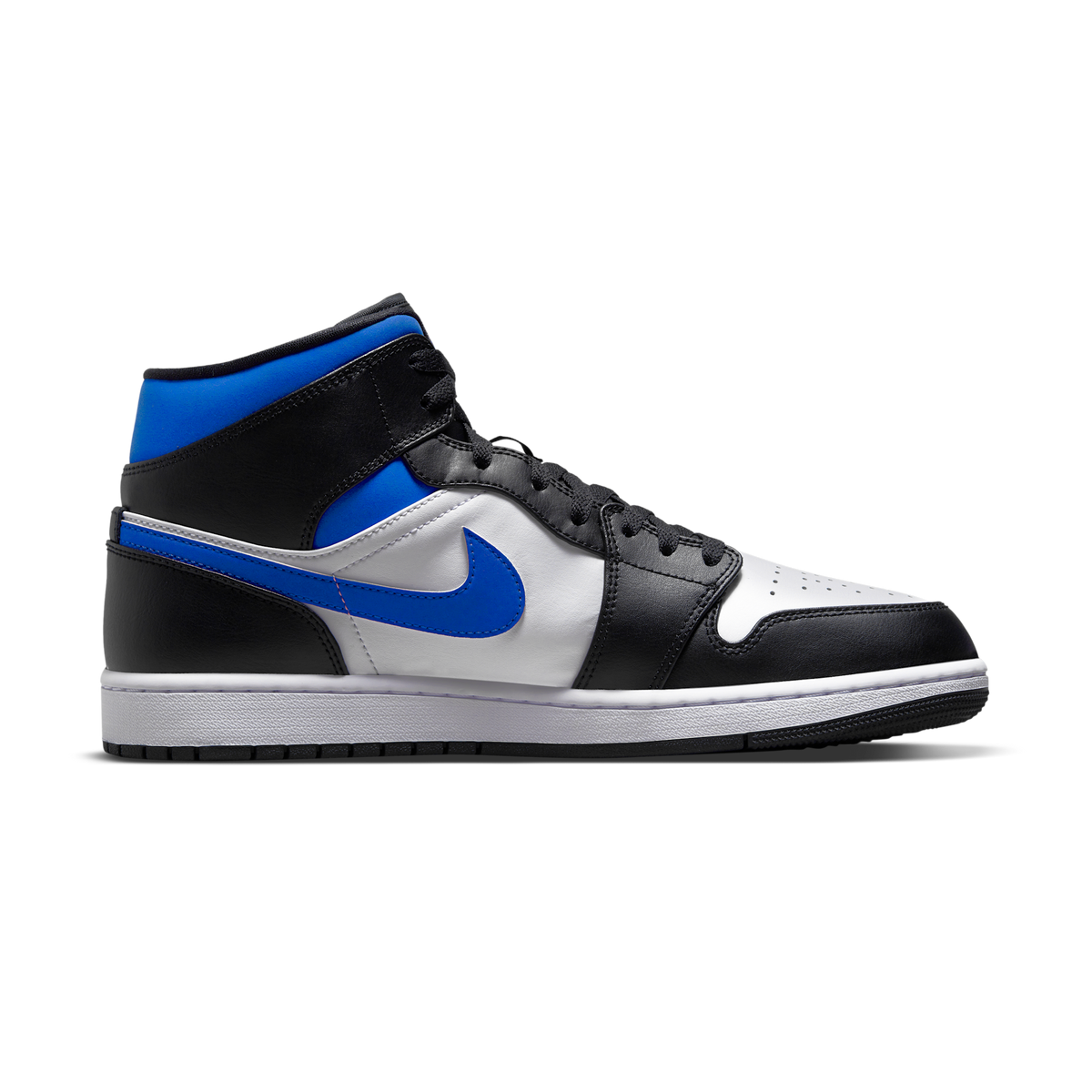 Jordan 1 Mid White Black Racer Blue