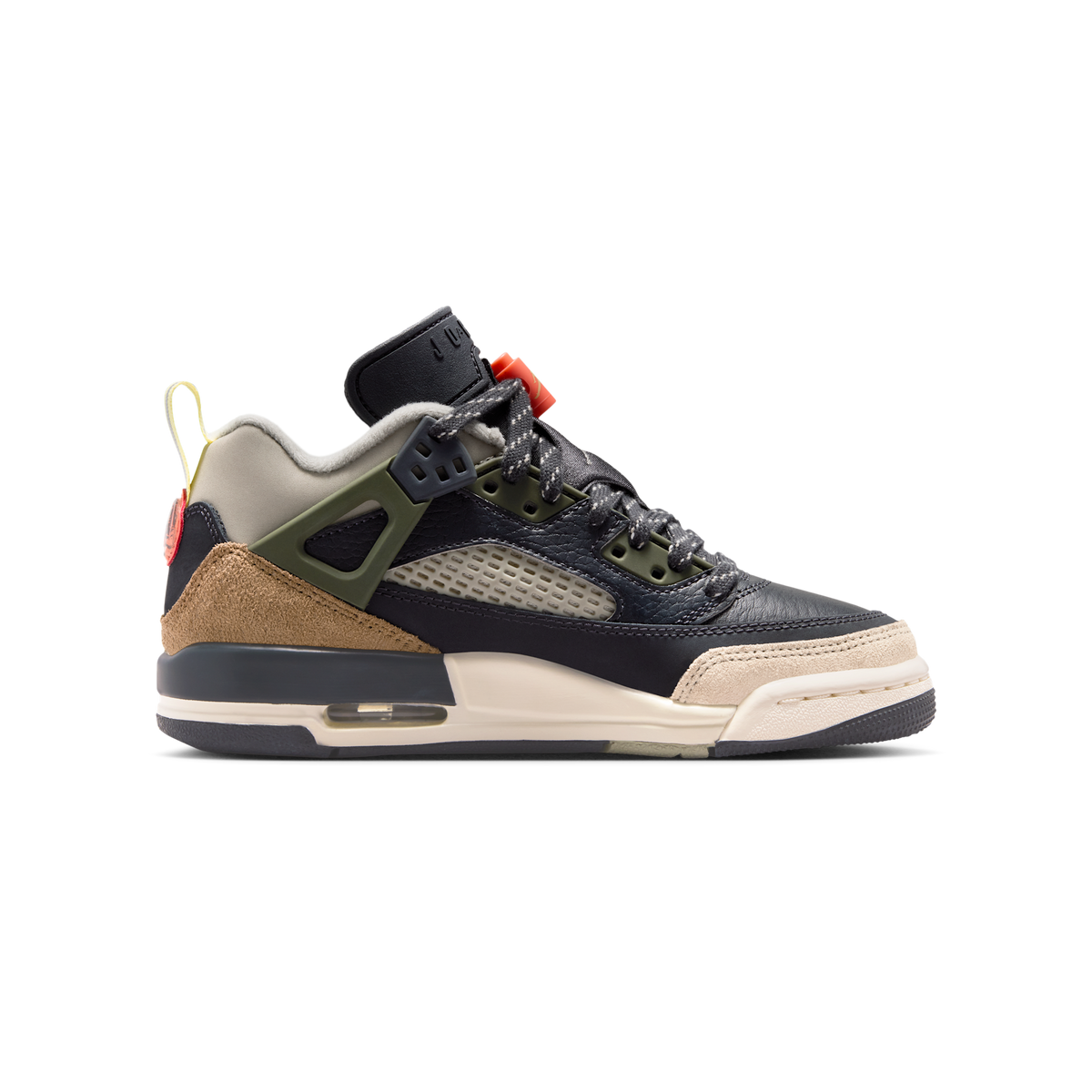 Jordan Spizike Low Anthracite Mango Cargo Khaki (GS)