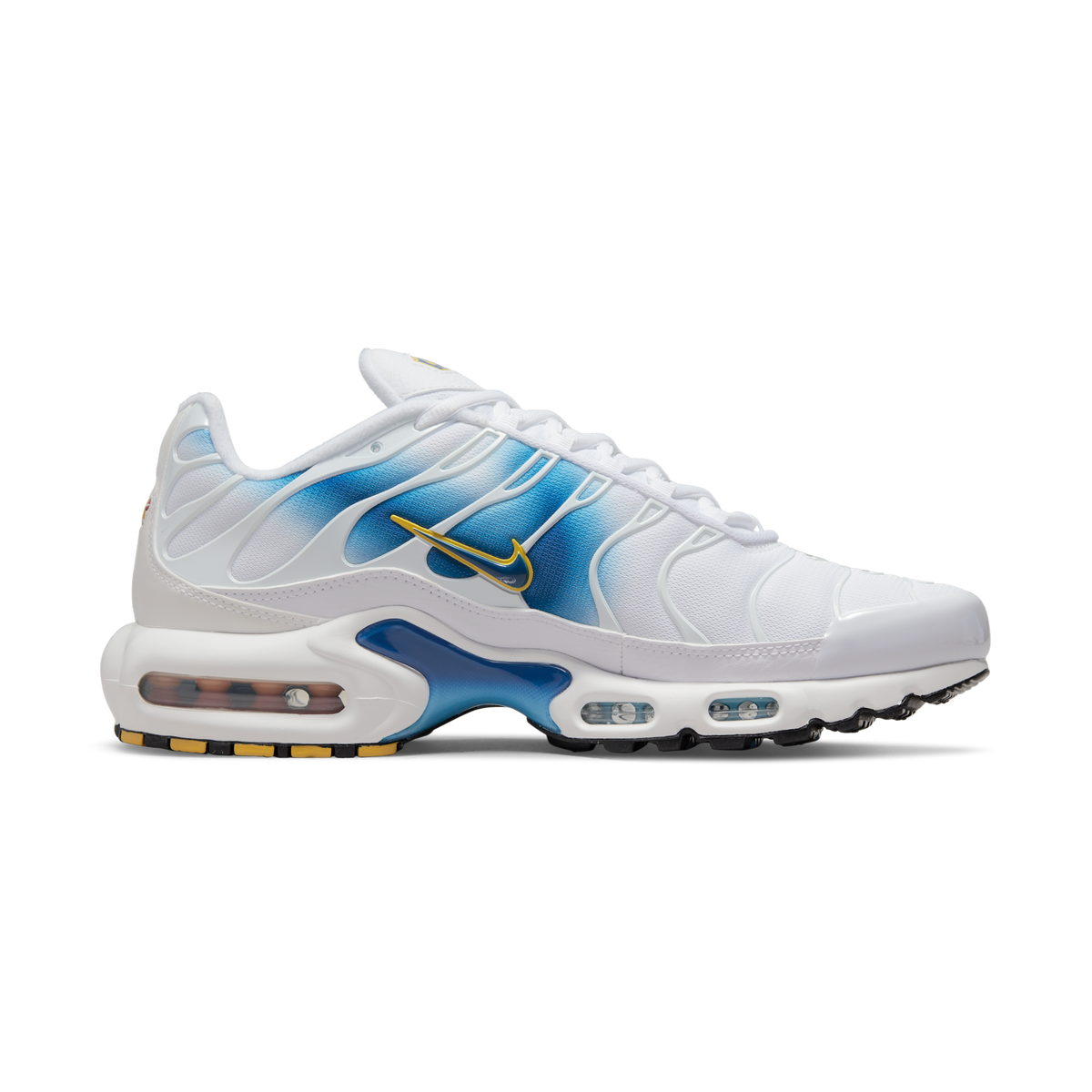 Nike Air Max Plus Spray Paint Swoosh White Blue | DX8962-100