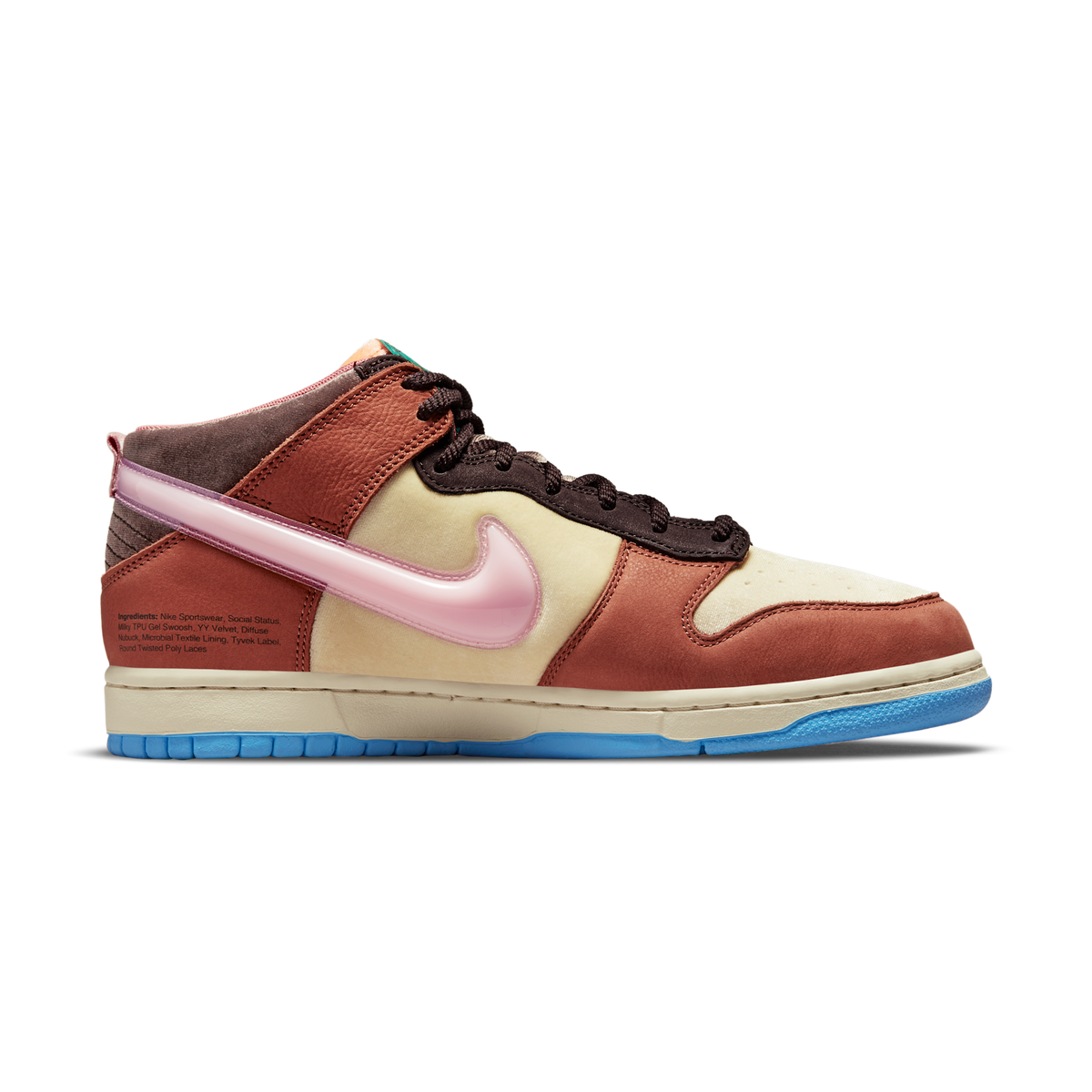 Nike Dunk Mid Social Status Free Lunch Chocolate Milk
