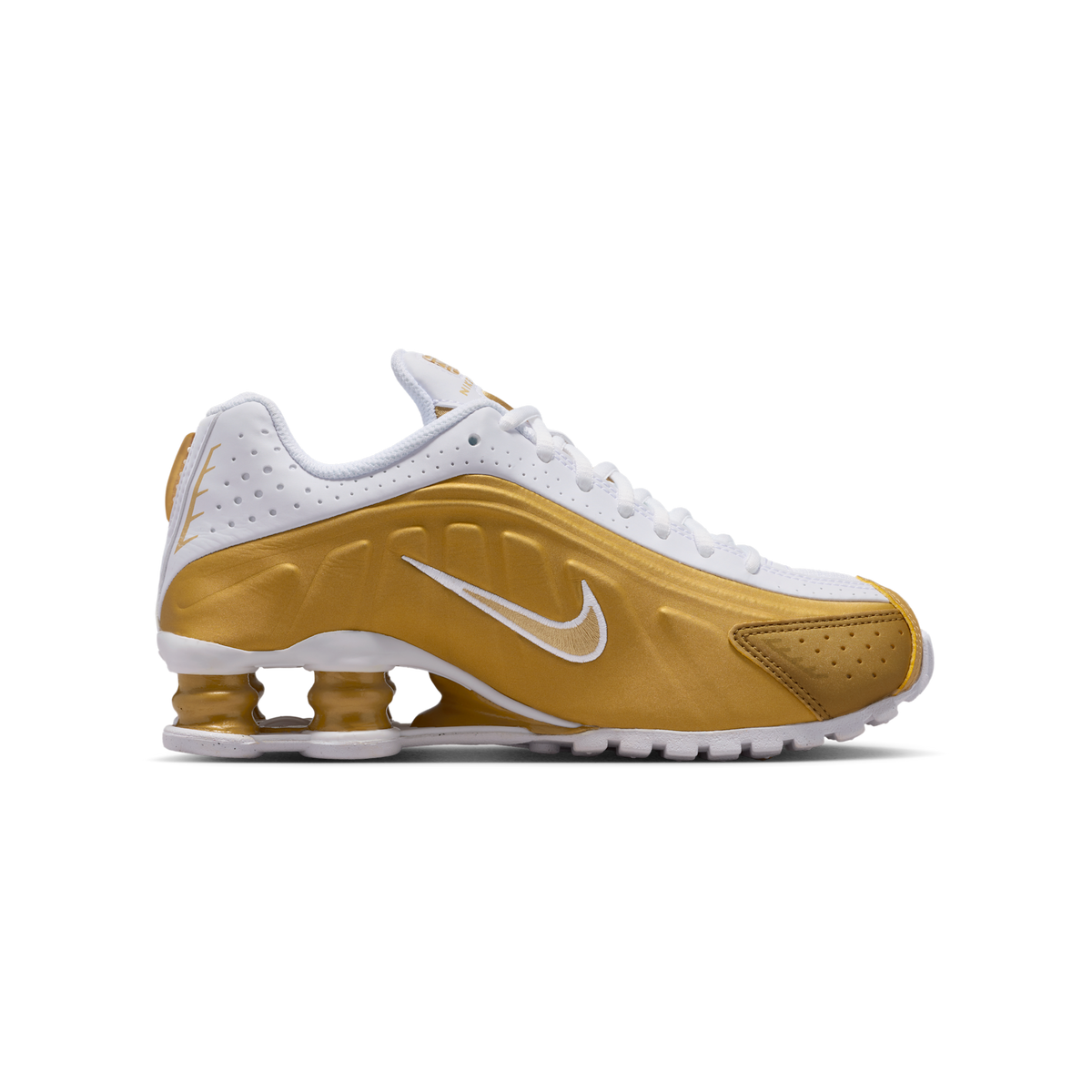 Nike Shox R4 Metallic Gold White (GS)