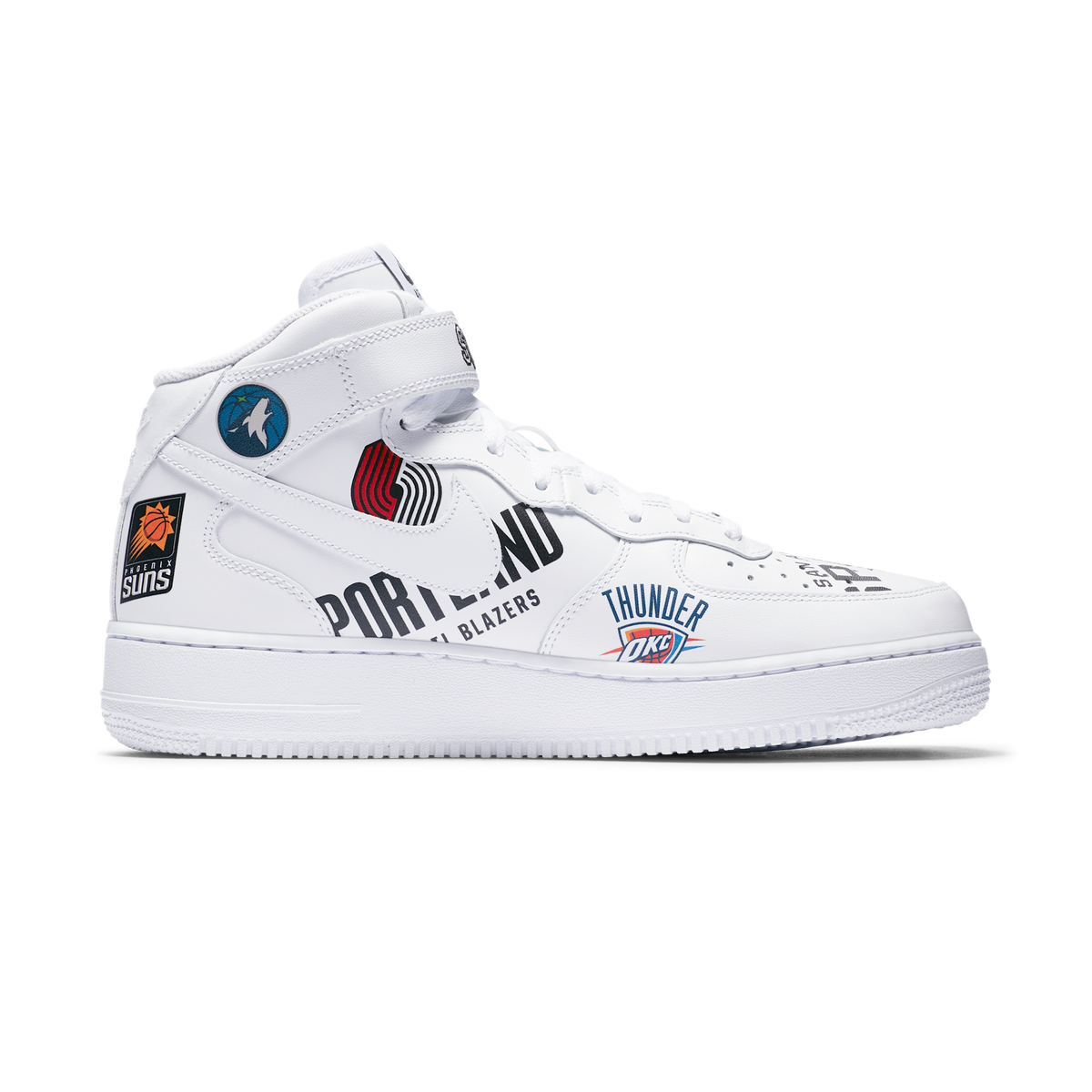 Nike Air Force 1 Mid Supreme NBA White