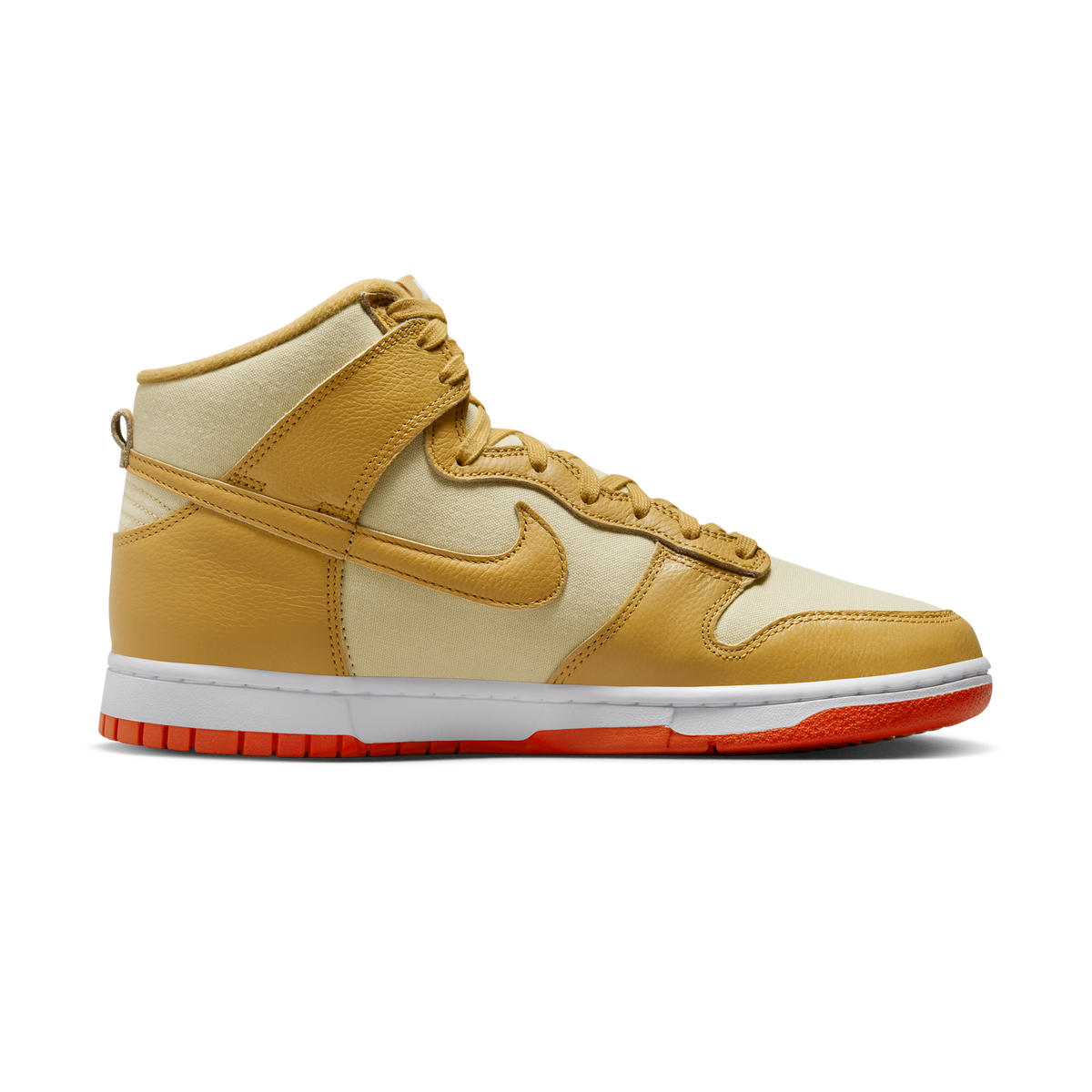 Nike Dunk High Wheat Gold Safety Orange