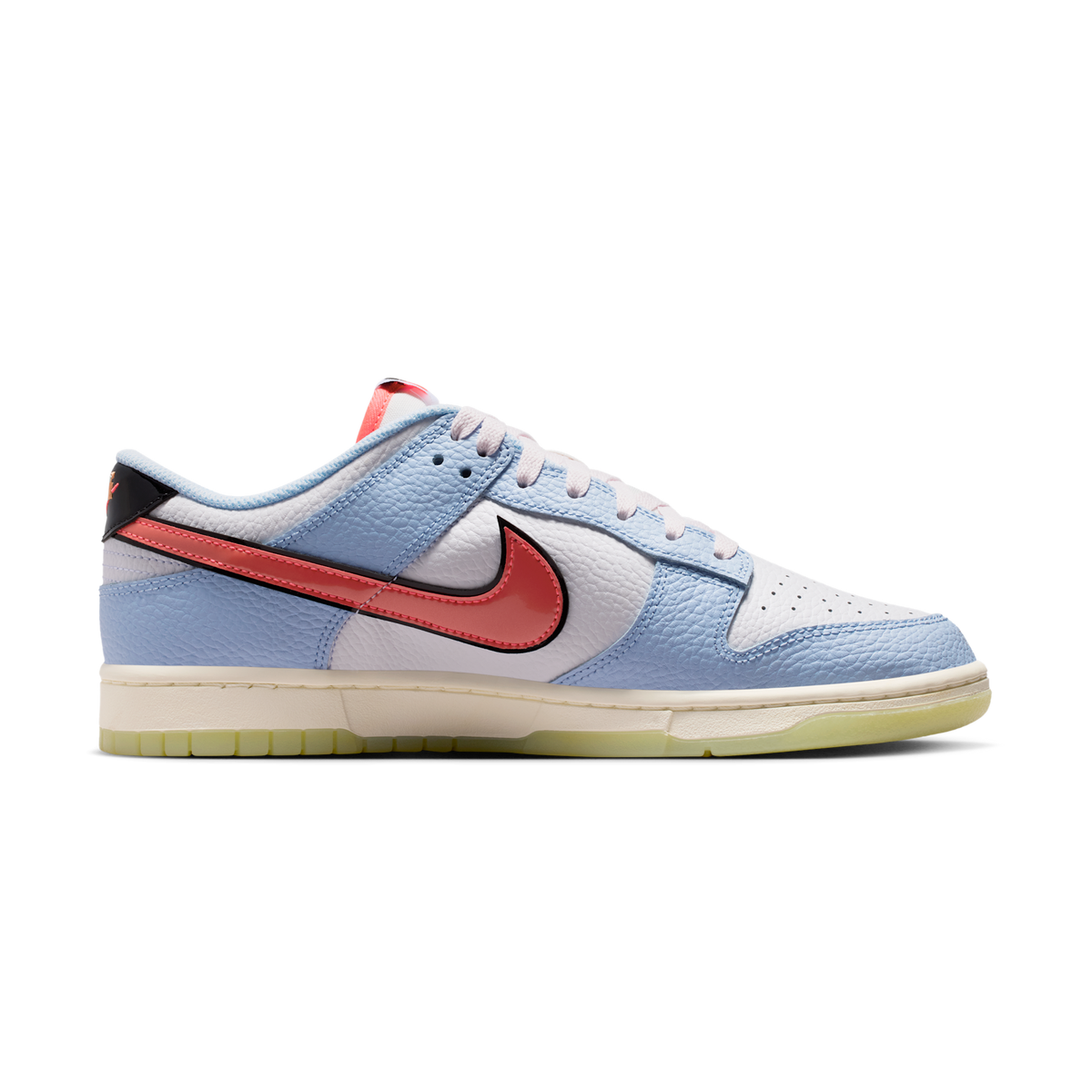 Nike Dunk Low Smiley Swoosh White Hydrogen Blue Crimson