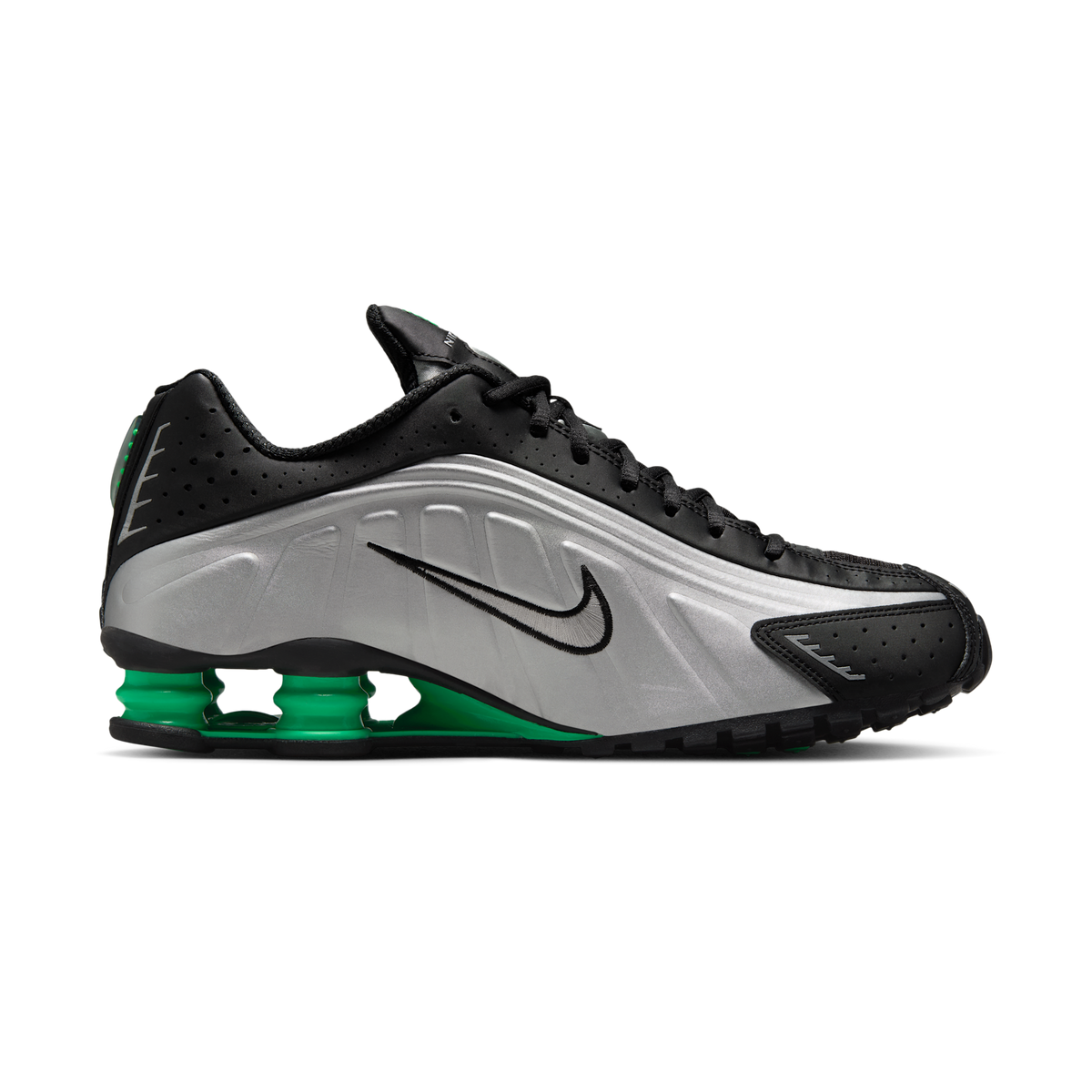 Nike Shox R4 Metallic Silver Green Shock | HQ1988-006