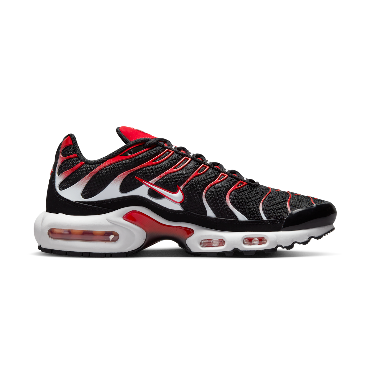 Nike Air Max Plus Black White University Red | DM0032-004