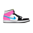 Jordan 1 Mid White Black Cyber Pink
