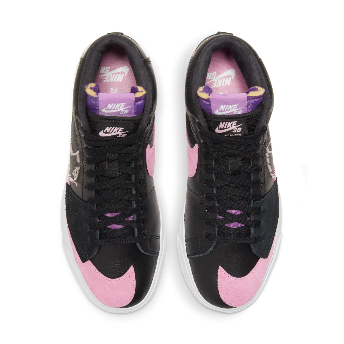 Nike SB Zoom Blazer Mid Edge Black Pink Rise | DA2189-002