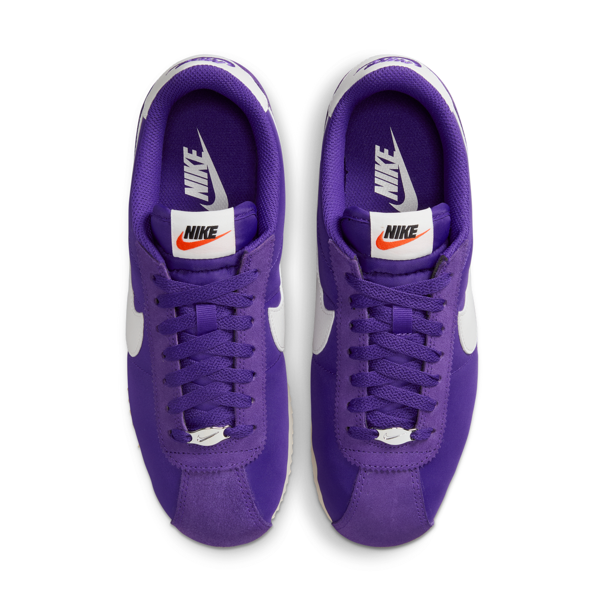 Nike Cortez Textile Field Purple Alabaster Safety Orange Summit White (Women's) | DZ2795-500