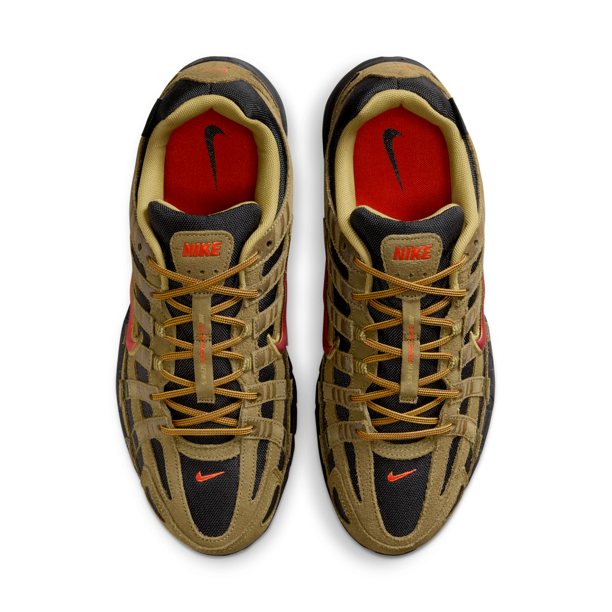 Nike P-6000 Premium Cordura Olive Flak Black Picante Red