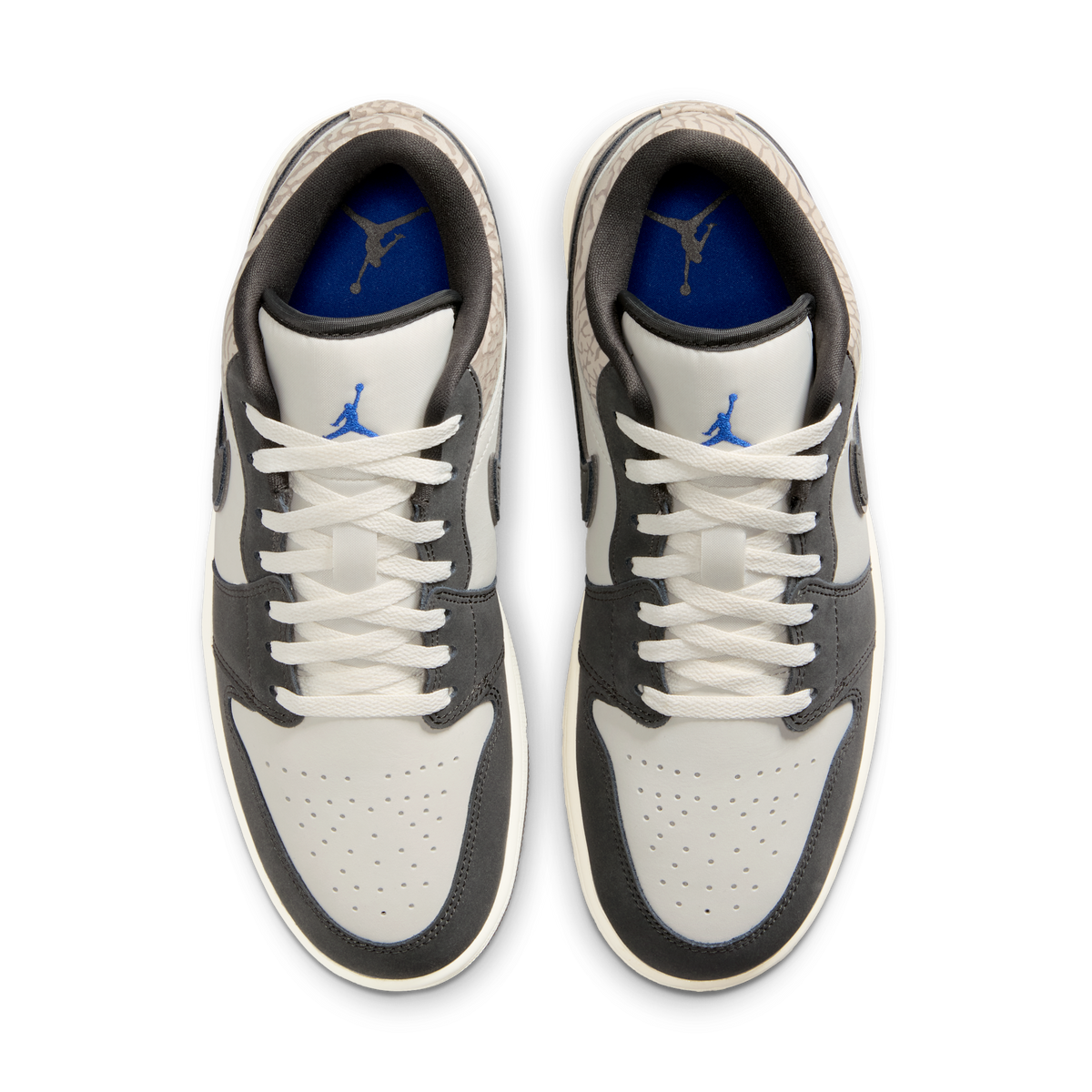 Jordan 1 Low SE Sail Deep Pewter Elephent Print