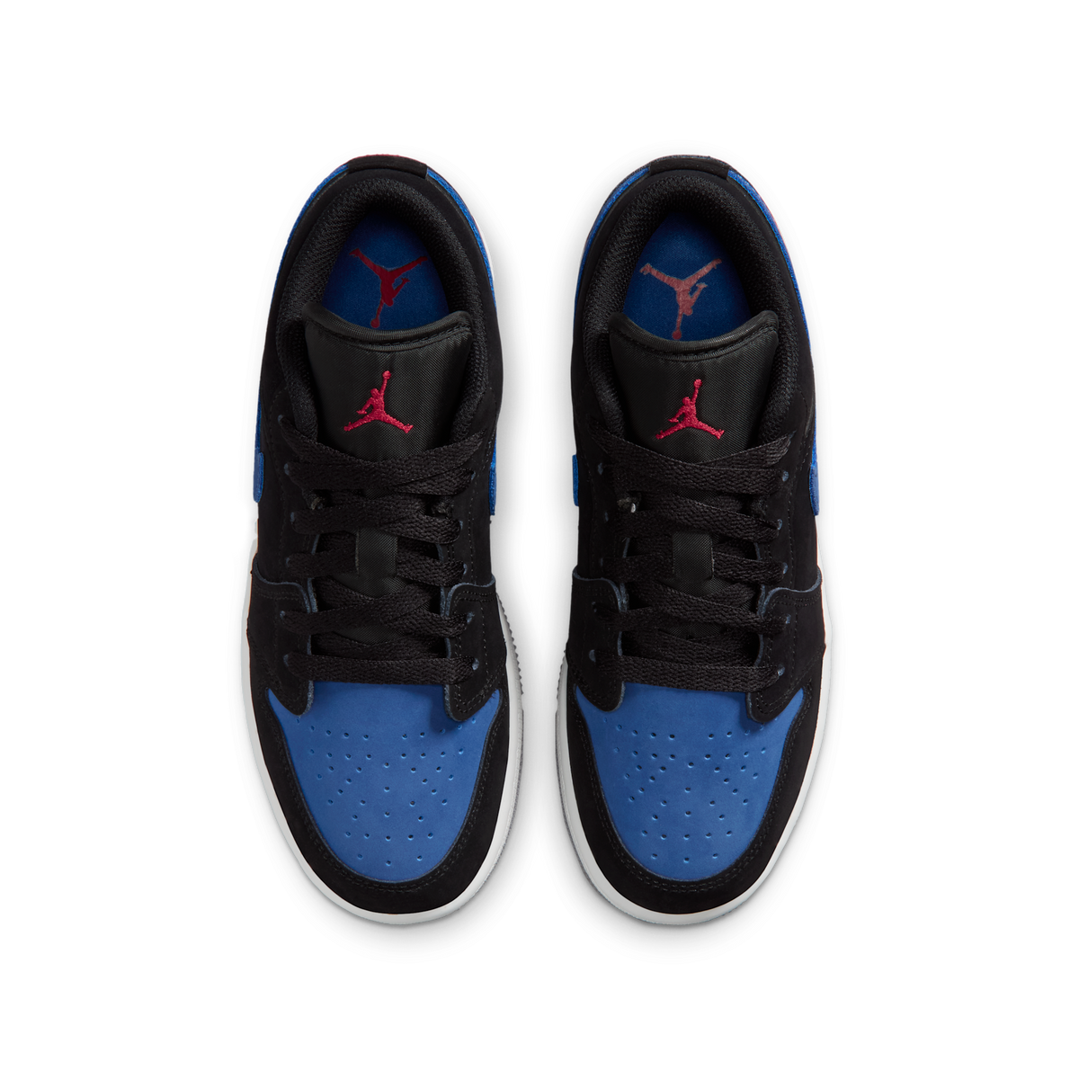 Jordan 1 Low Black True Blue Varsity Red (GS)
