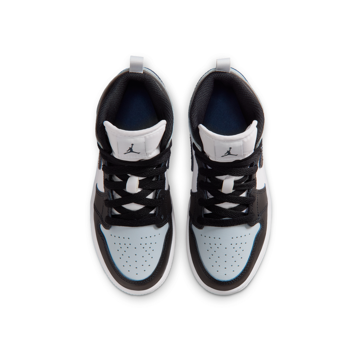 Jordan 1 Mid Black Aura Squadron Blue (PS)