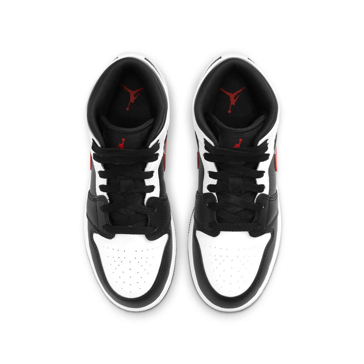 Jordan 1 Mid White Black Chile Red (GS)