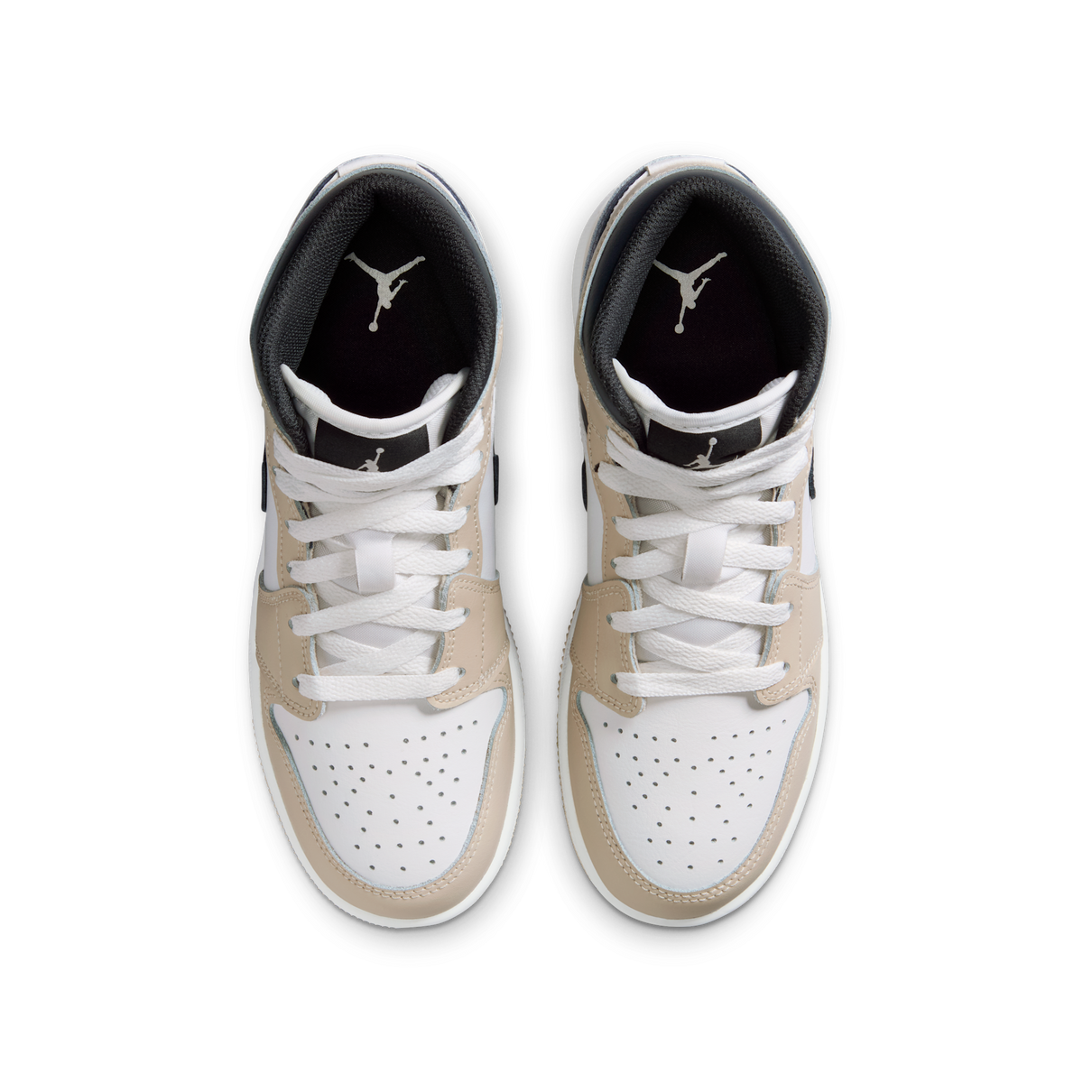 Jordan 1 Mid White Off Noir Rattan (GS)