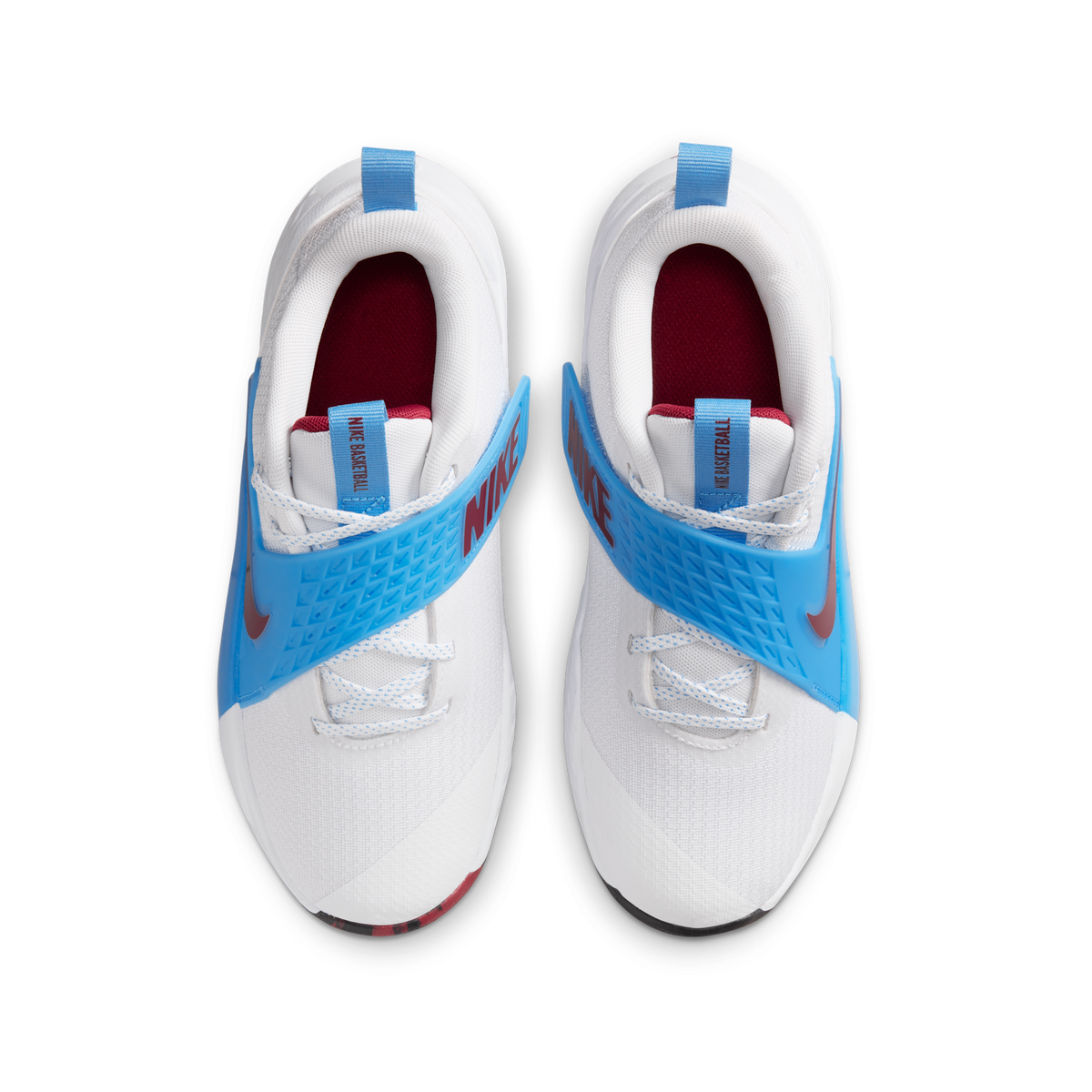 Nike Team Hustle D 12 White University Blue Black Team Red (GS)
