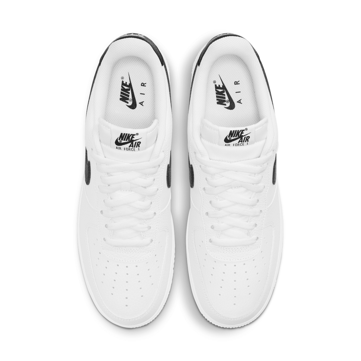 Nike Air Force 1 Low '07 White Black Pebbled Leather
