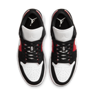 Jordan 1 Low Black White Gym Red (Women's)