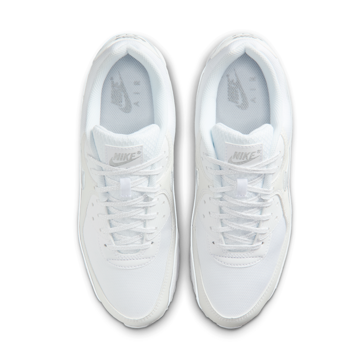 Nike Air Max 90 Premium White Metallic Silver Reflective