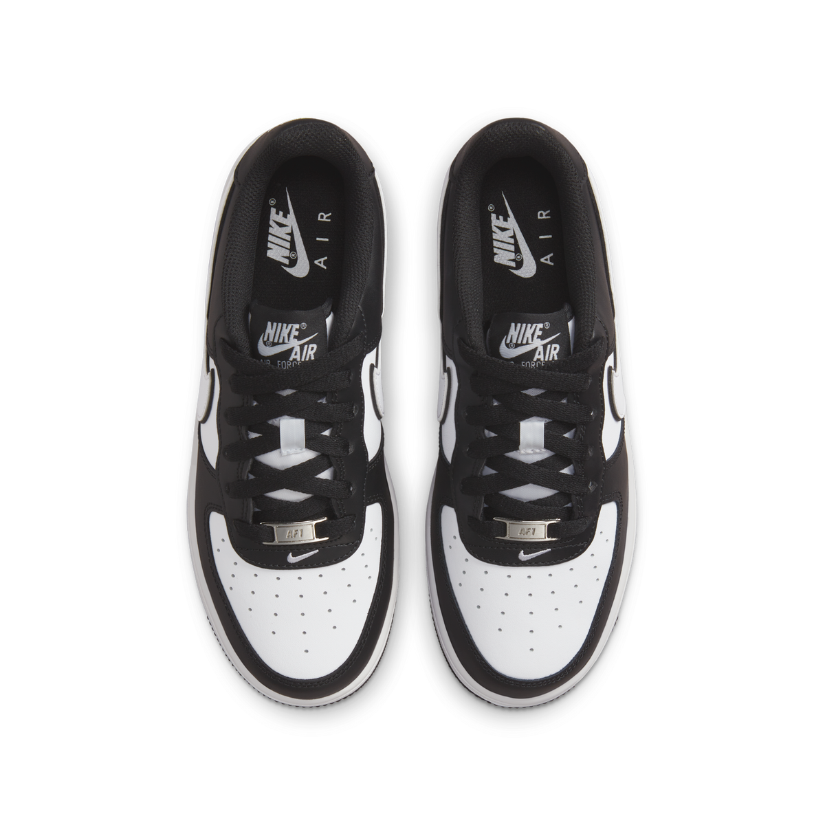 Nike Air Force 1 Low LV8 2 White Swoosh Panda (GS)