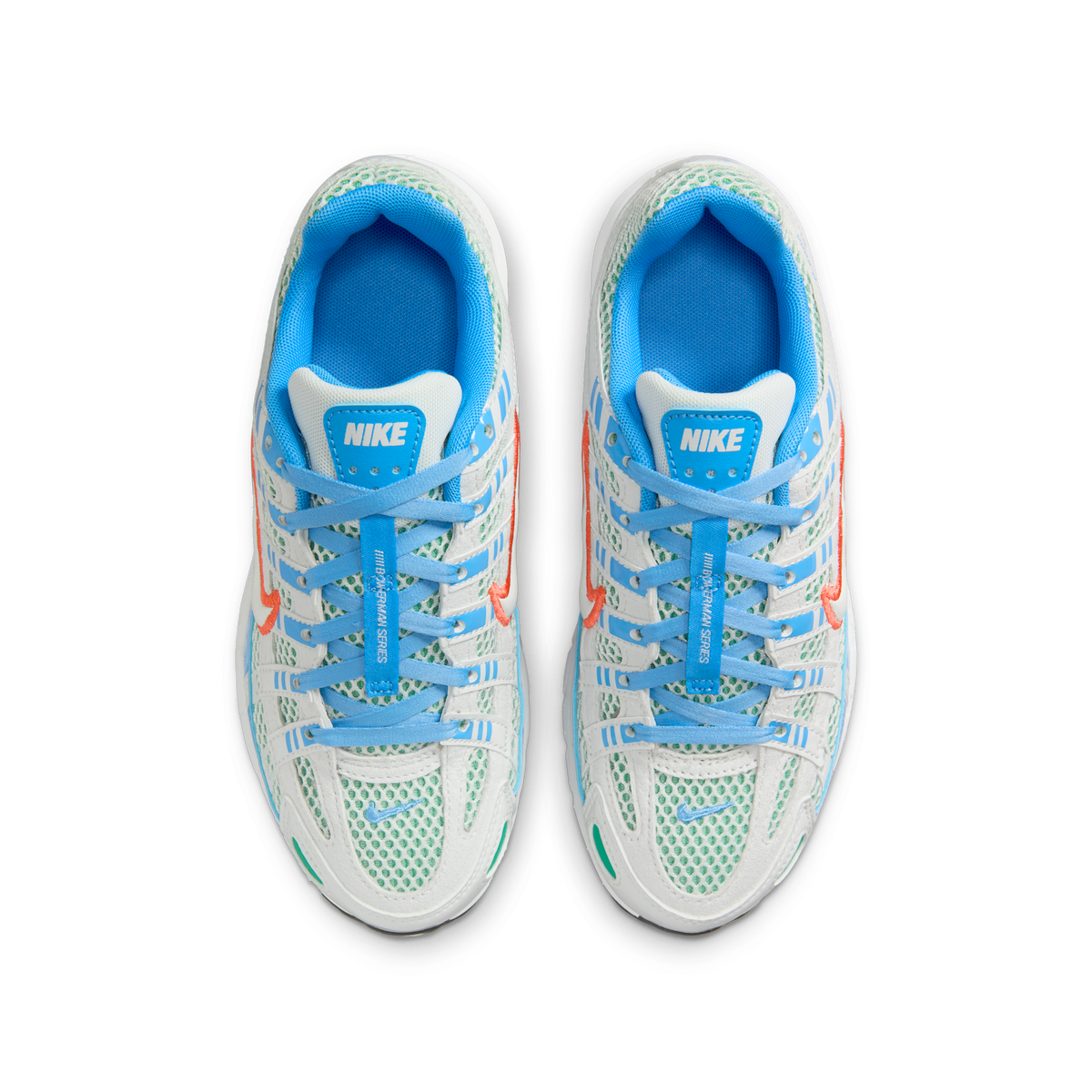 Nike P-6000 Summit White University Blue Stadium Green Magic Ember (GS)
