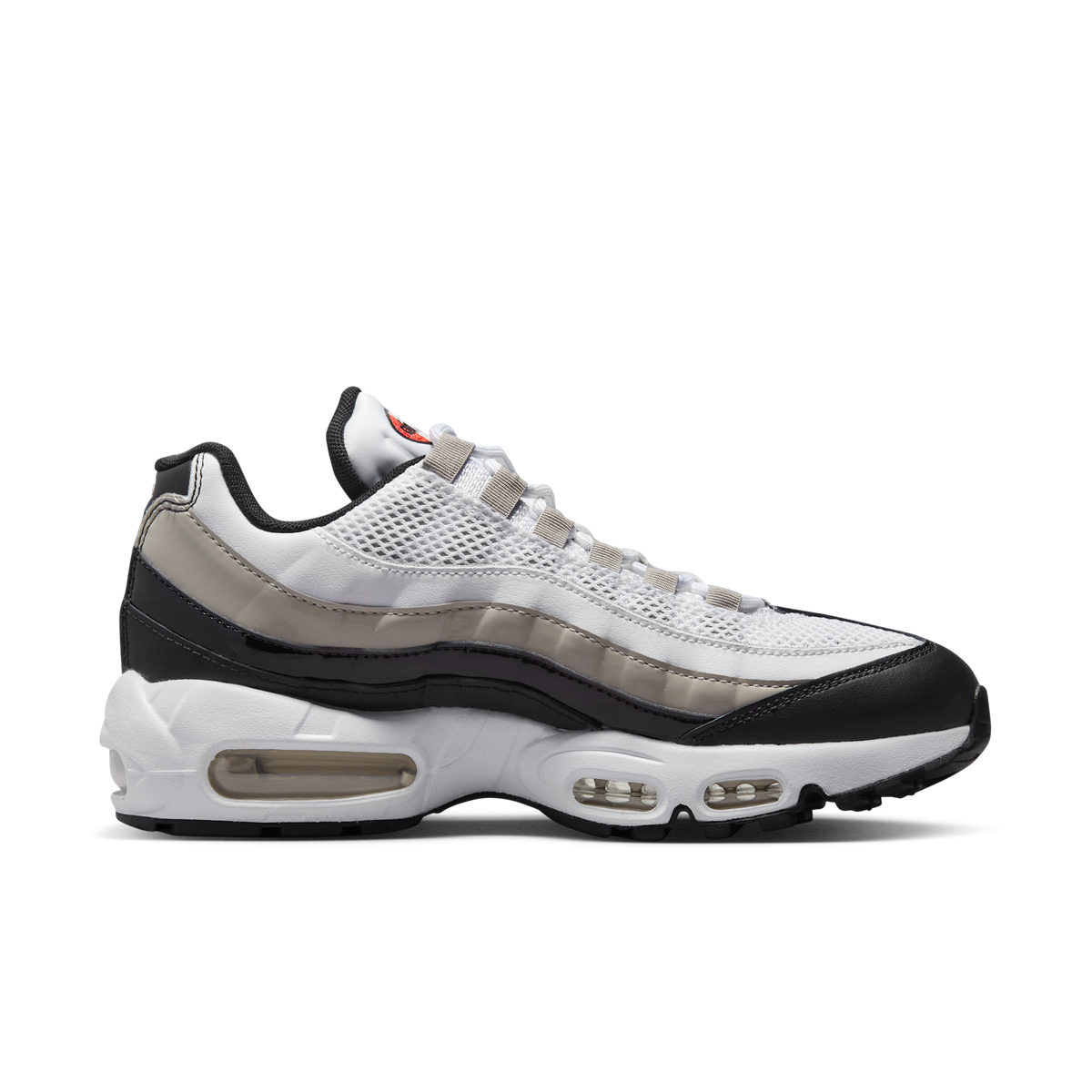 Nike Air Max 95 White Light Iron Ore Black Patent (Women's) | DR2550-100