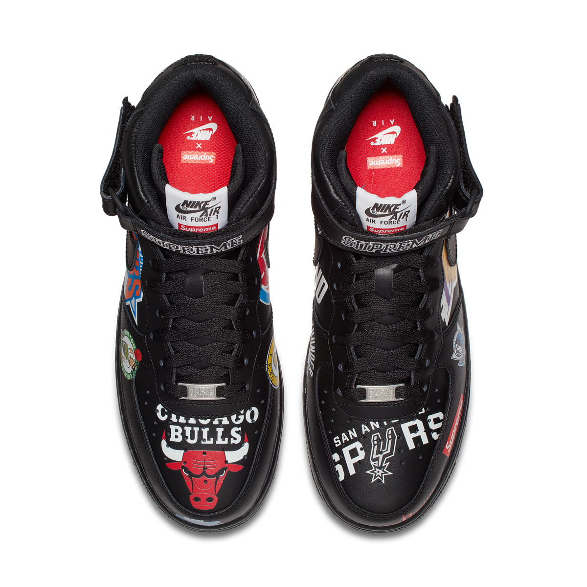 Nike Air Force 1 Mid Supreme NBA Black