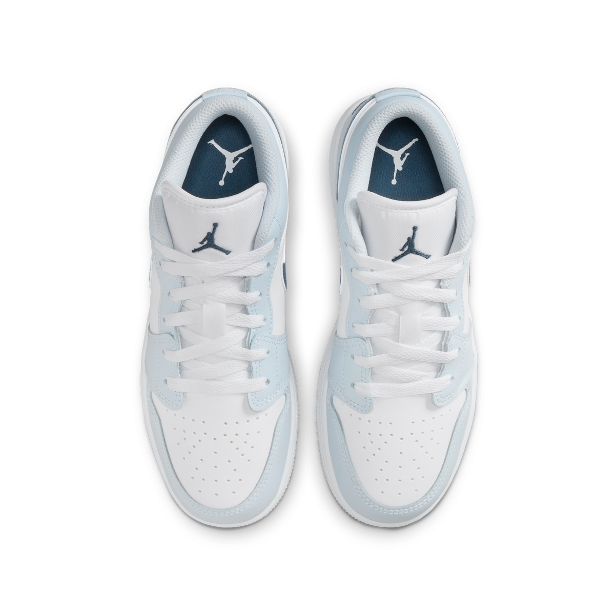 Jordan 1 Low White Aura Squadron Blue (GS)