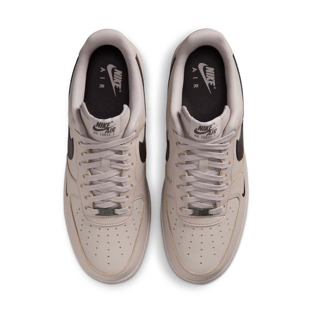 Nike Air Force 1 Low '07 Carbon Fiber Swoosh College Grey Newsprint