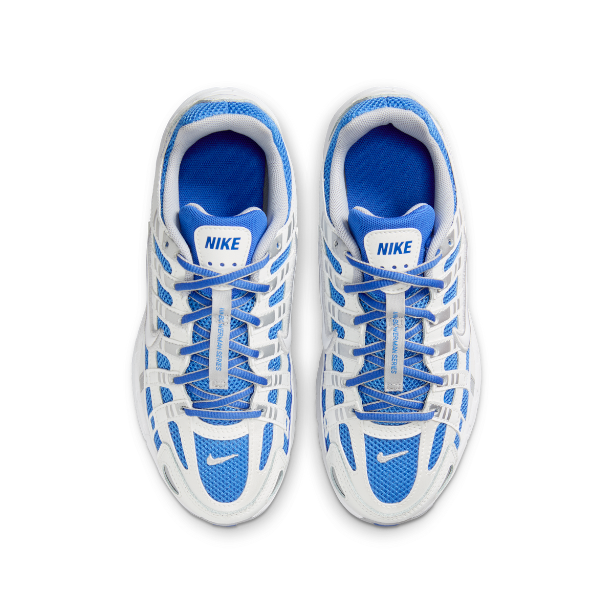 Nike P-6000 Hyper Royal Summit White Metallic Silver White (GS)