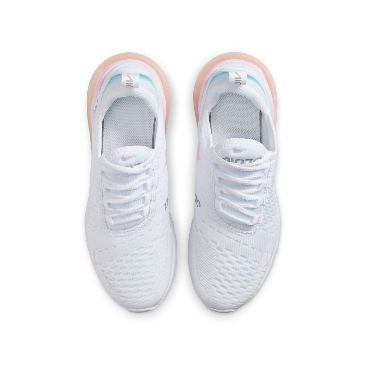 Nike Air Max 270 White Light Smoke Grey Pink Foam (GS)