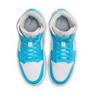 Jordan 1 Mid Dark Powder Blue White Sail Neutral Grey (Women's)