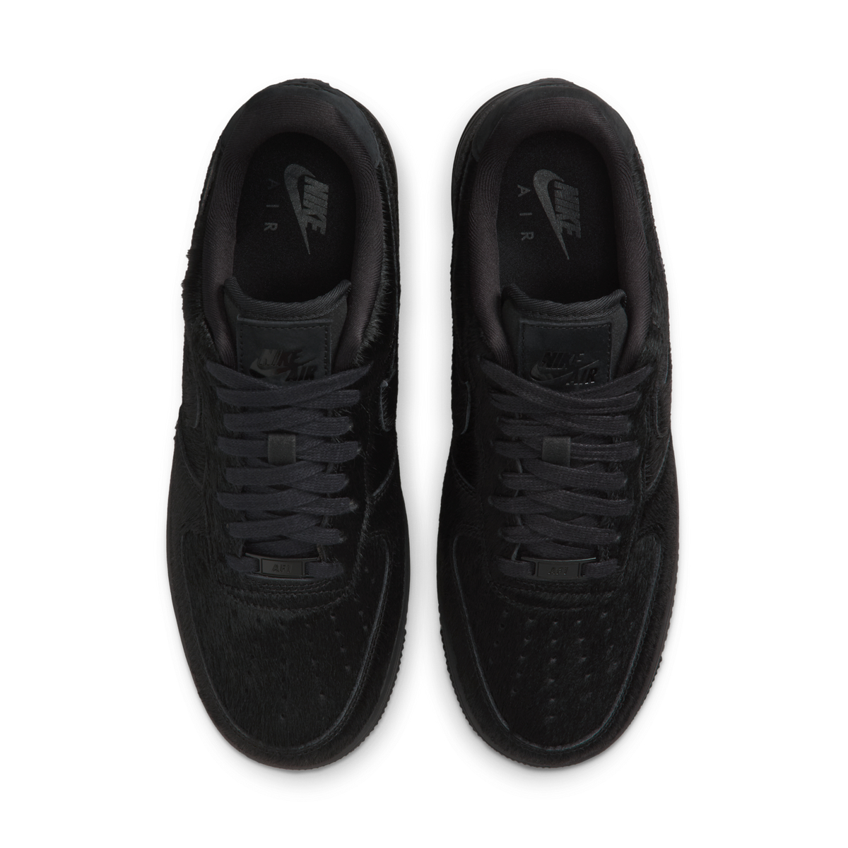 Nike Air Force 1 Low '07 Triple Black Pony Hair (Women's)