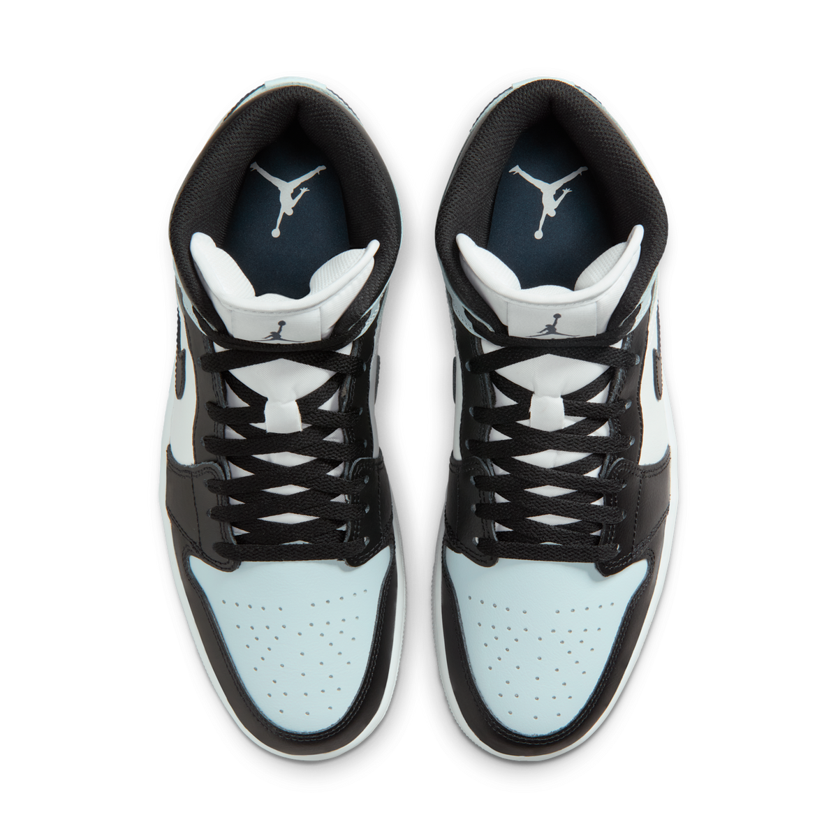 Jordan 1 Mid Black Aura Squadron Blue