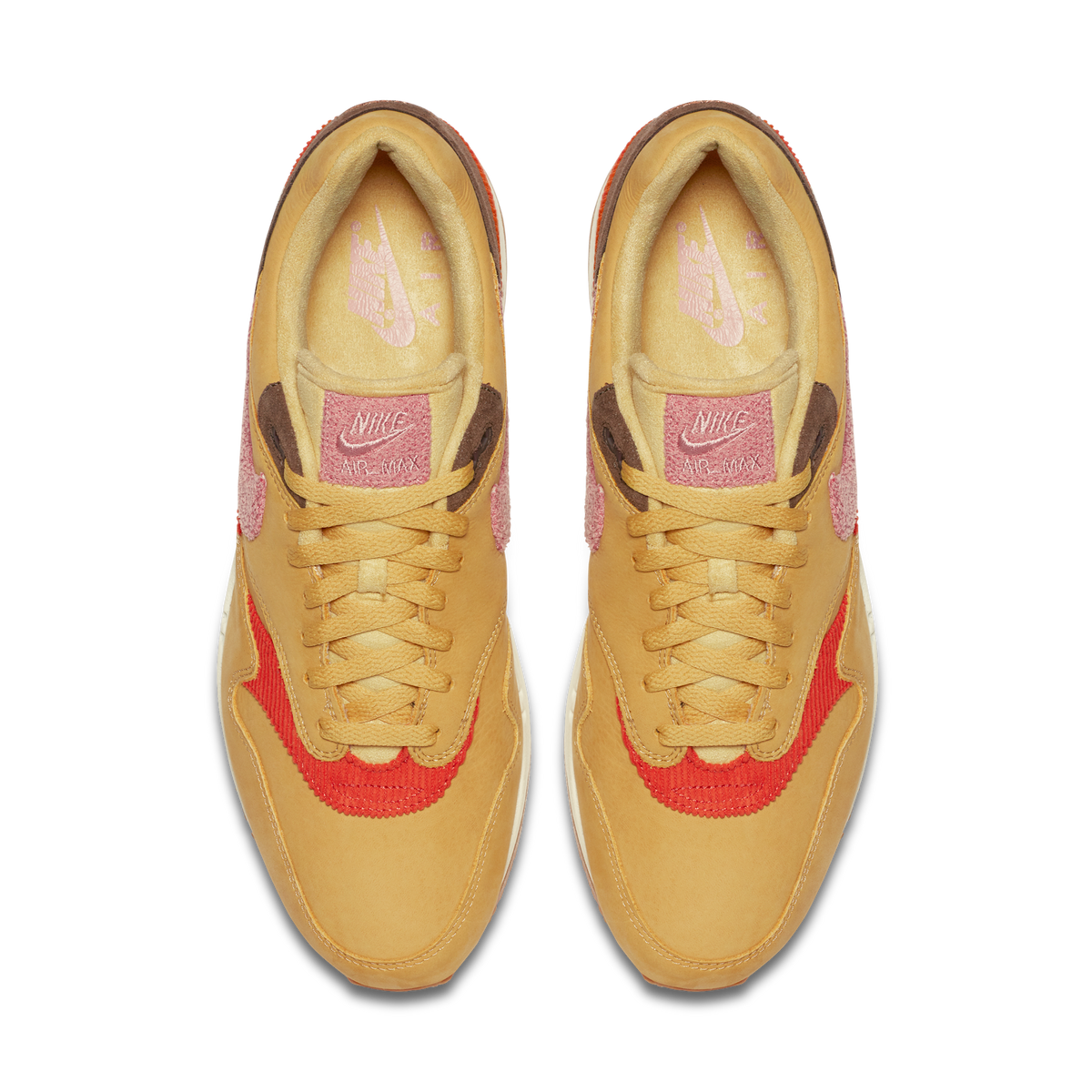 Nike Air Max 1 Crepe Wheat Gold Rust Pink