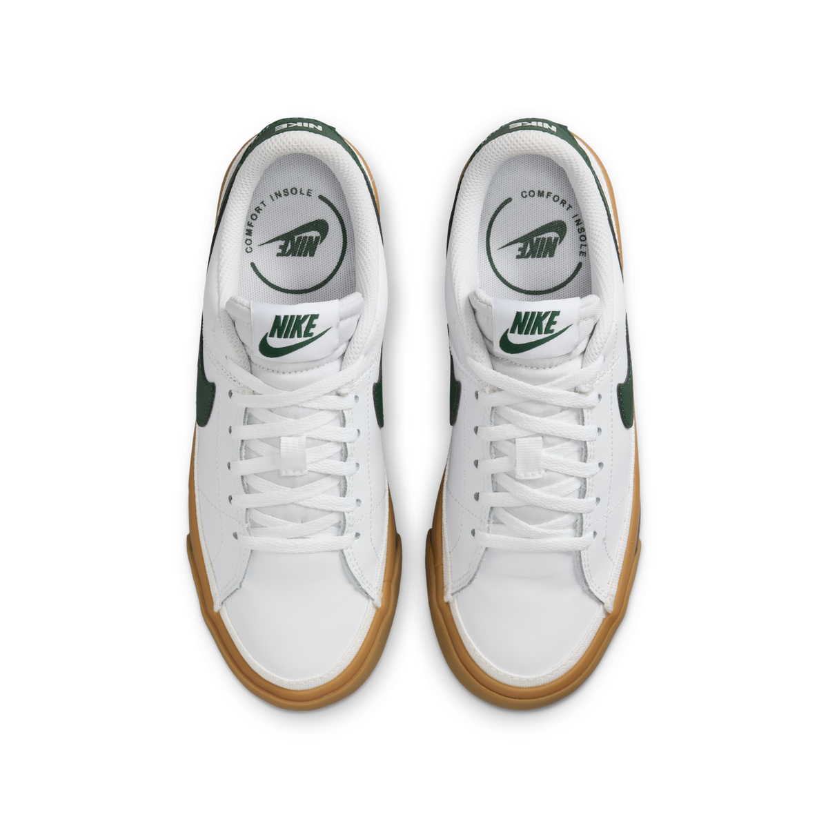 Nike Court Legacy White Gum Light Brown Anthracite Fir (GS)