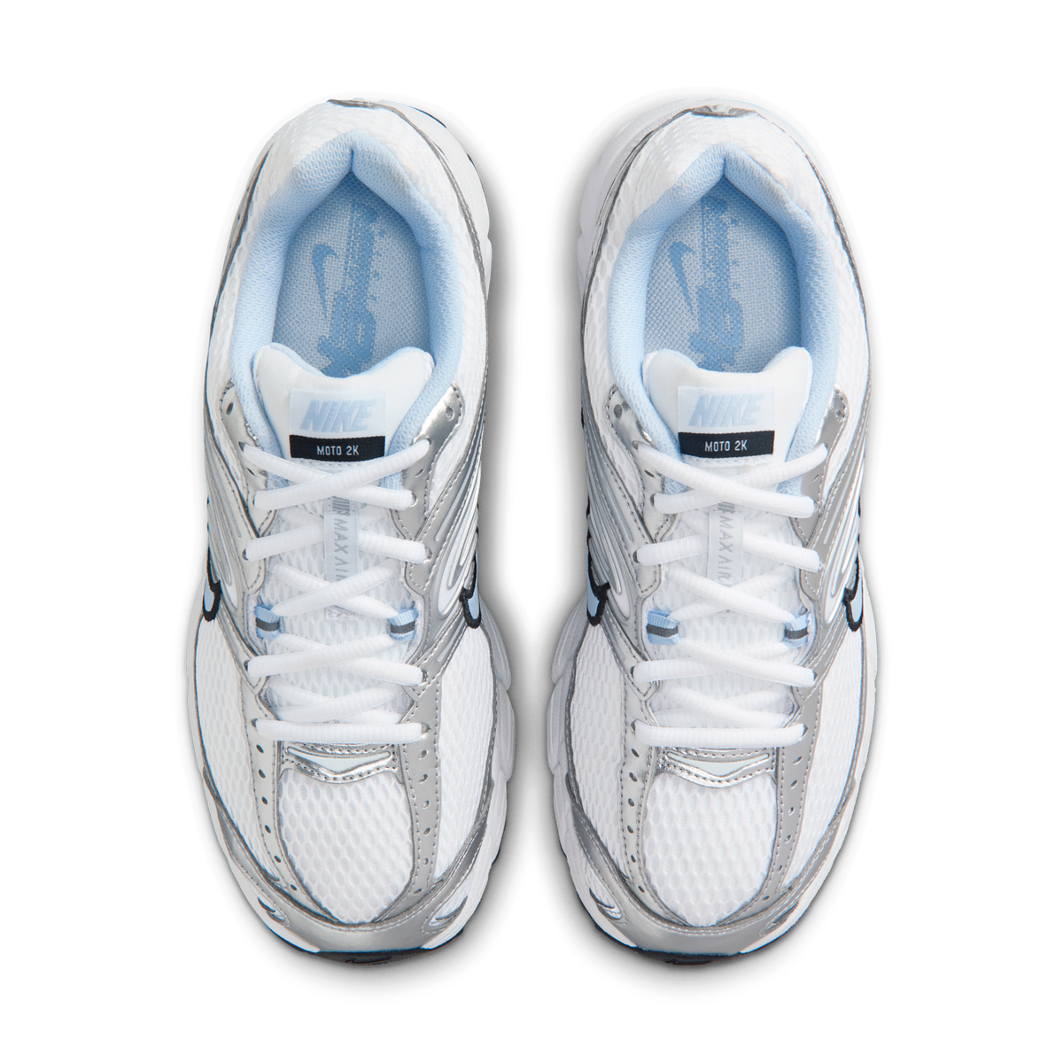 Nike Air Max Moto 2K White Silver Black Hydrogen Blue (Women's)