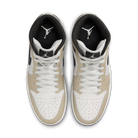 Jordan 1 Mid Summit White Off Noir Rattan