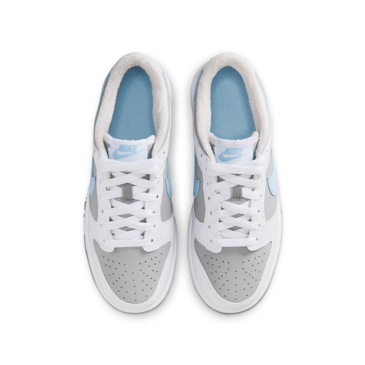 Nike Dunk Low White Light Smoke Grey Celestine Blue (GS)