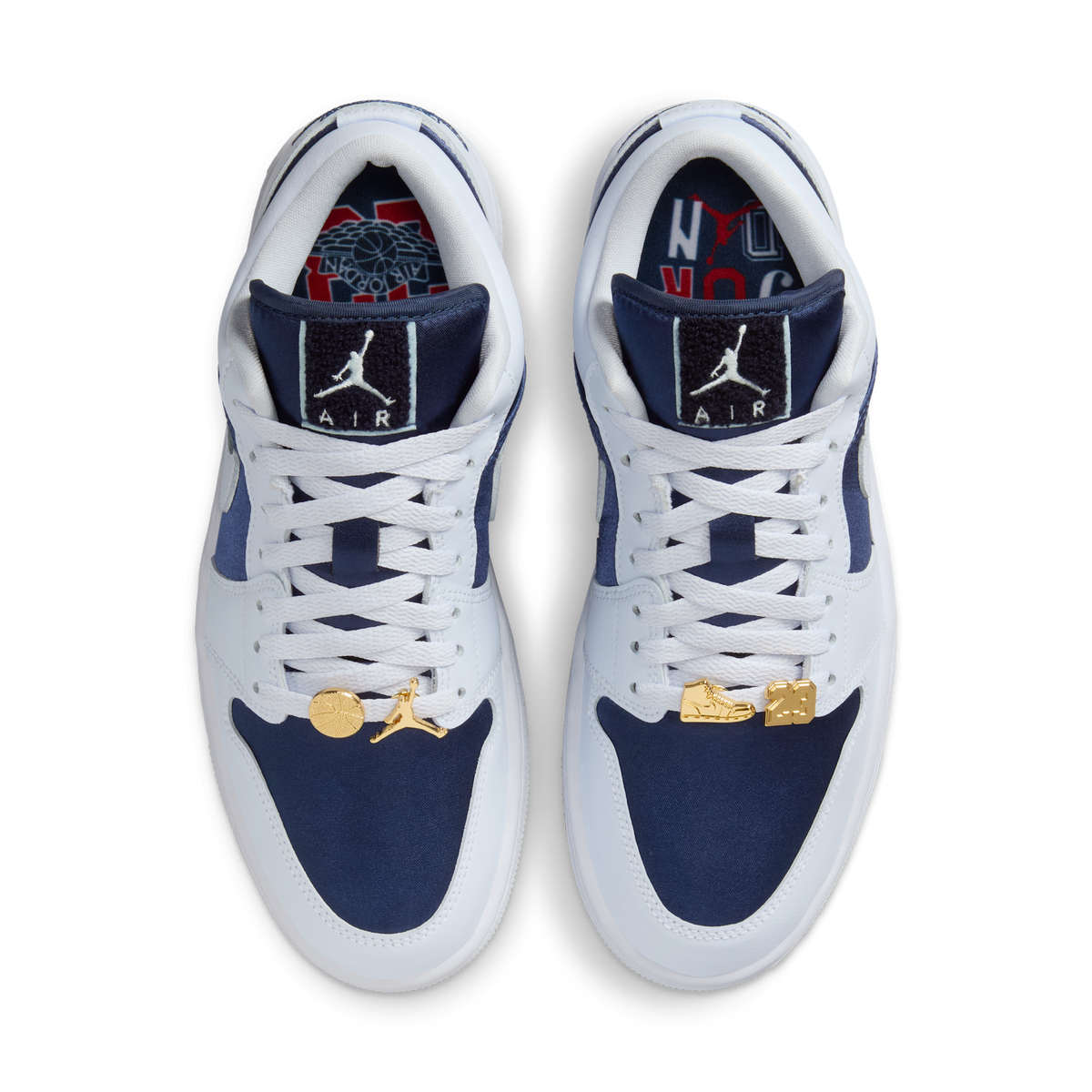 Jordan 1 Low SE Football Grey White Gym Red Midnight Navy (Women's)
