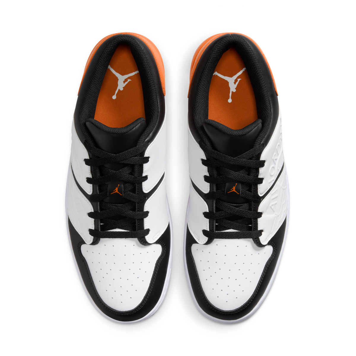 Jordan Nu Retro 1 Low White Black Magma Orange