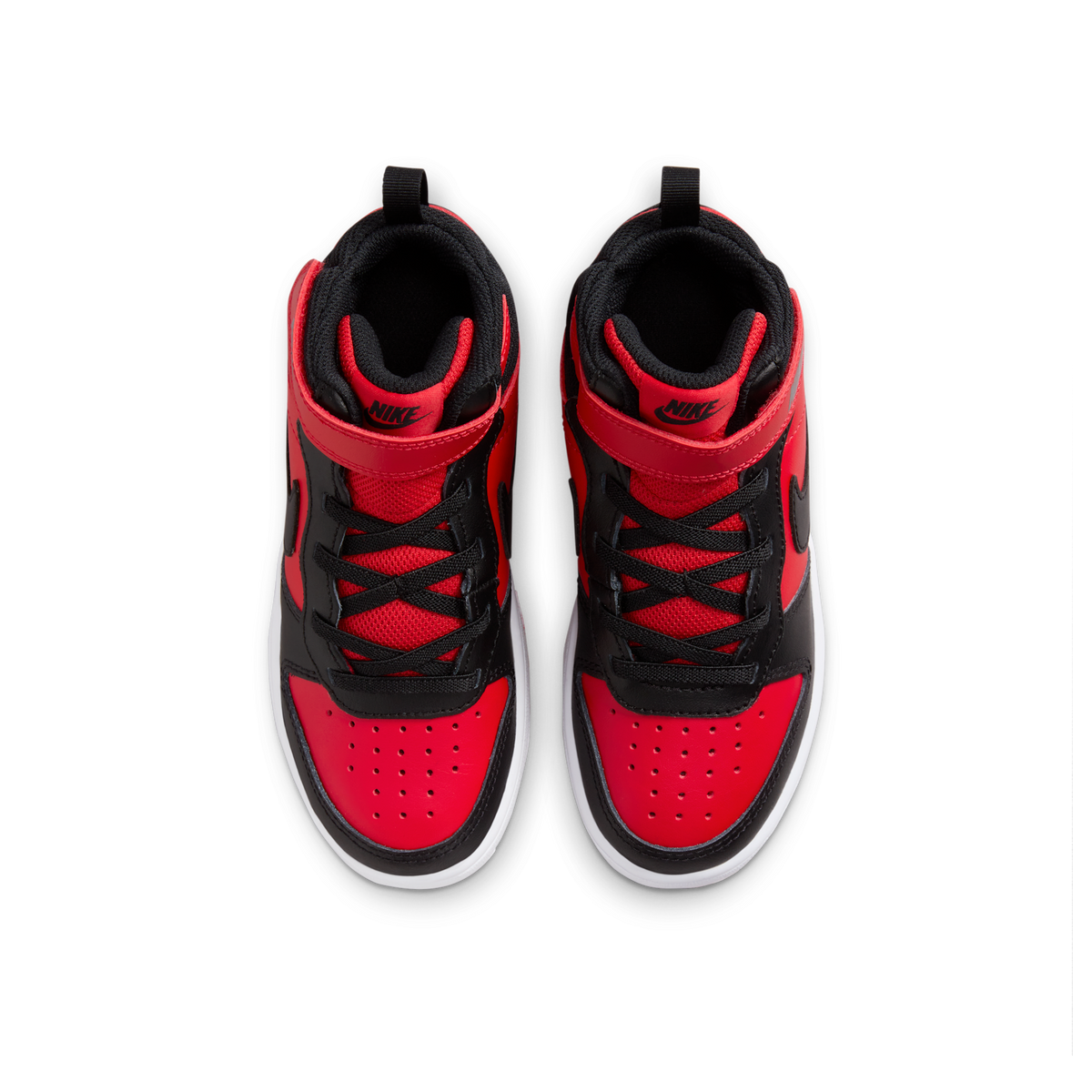 Nike Court Borough Mid 2 Black University Red (PS)