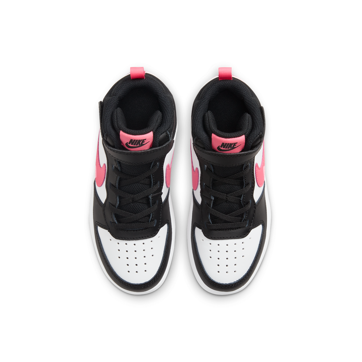 Nike Court Borough Mid 2 Black White Sunset Pulse (PS)