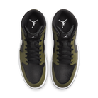 Jordan 1 Mid Black White Olive