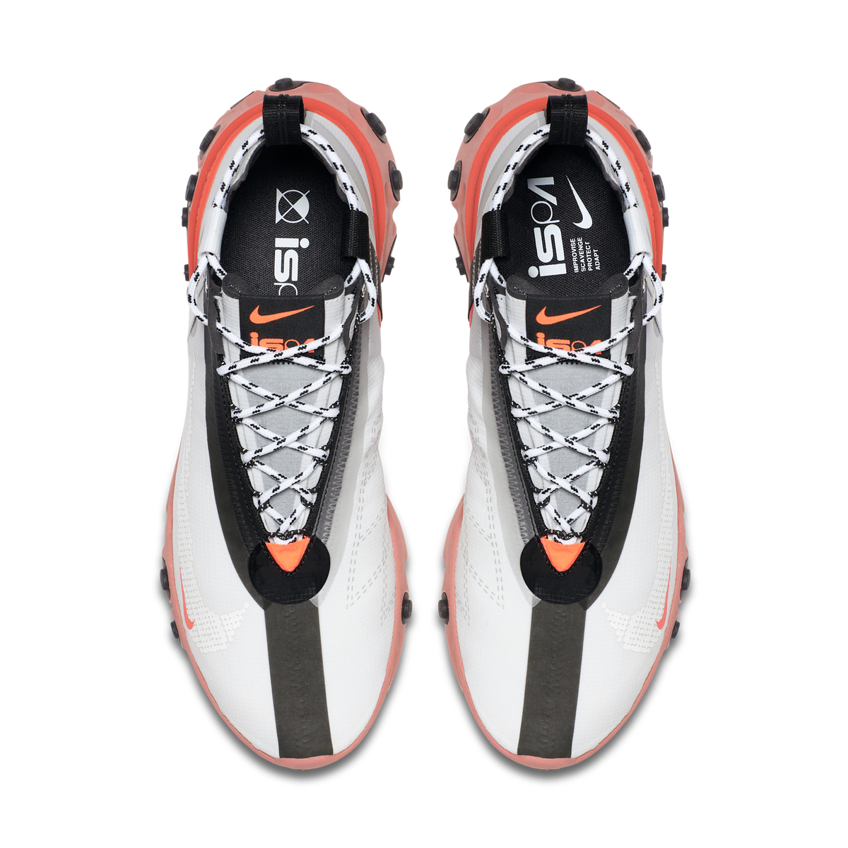 Nike React Runner Mid WR ISPA White Light Crimson | AT3143-100