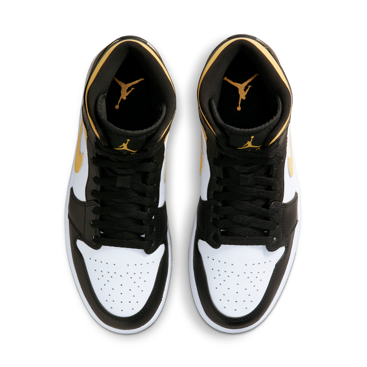 Jordan 1 Mid White Pollen Black